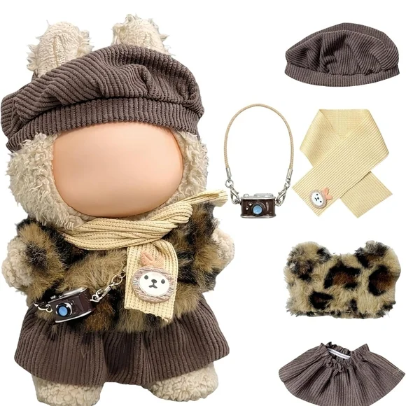 Labubu Brown Outfit and Accessories - Picture 1 of 2